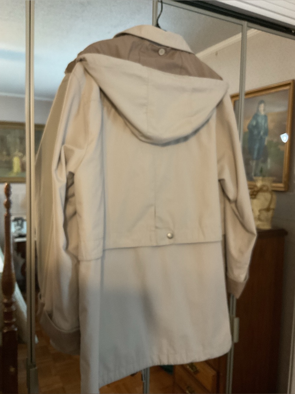 LONDON FOG LIMITED EDITION LADIES HOODED TRENCH COAT MADE IN SRI LANKA SIZE MP - Picture 2 of 16